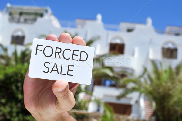 signboard with the text forced sale Stock photo © nito