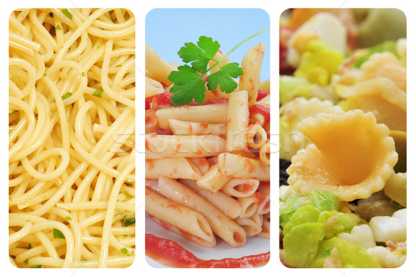 Stock photo: pasta collage