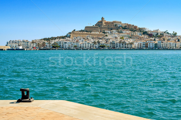 Stock photo: Sa Penya and Dalt Vila districts in Ibiza Town, Spain