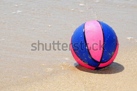 Strandbal verschillend kleuren retro effect strand Stockfoto © nito