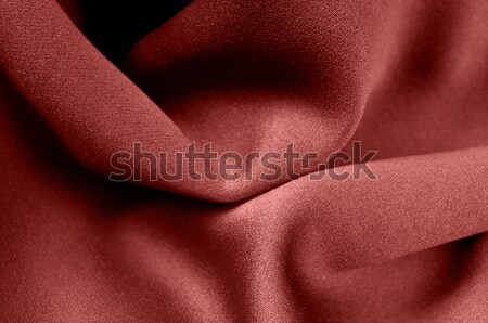 Stock photo: Marsala color satin fabric