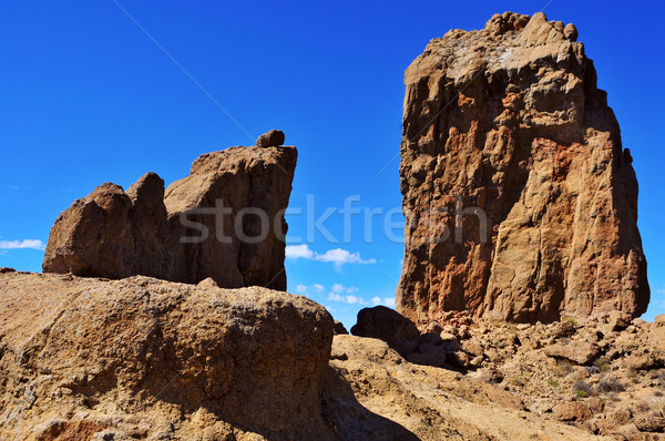 Roque Nublo monolith in Gran Canaria, Spain Stock photo © nito