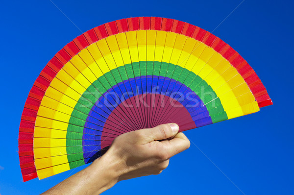 gay hand fan Stock photo © nito