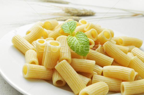 Stock photo: cooked penne rigate