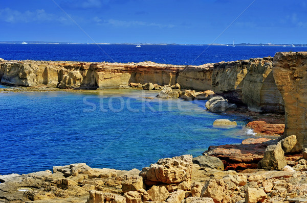 Punta de Sa Pedrera coast in Formentera, Balearic Islands, Spain Stock photo © nito