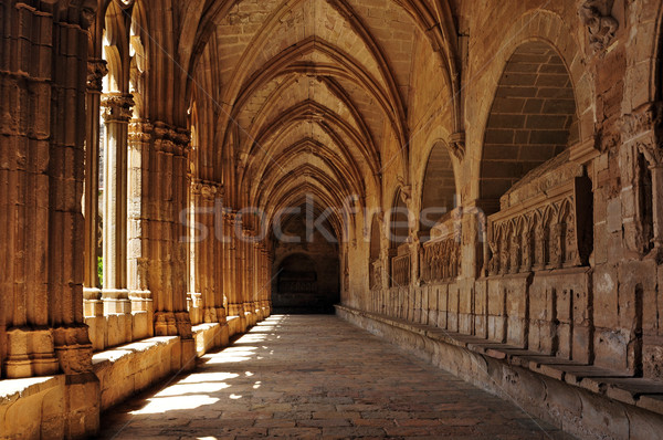 Monastery of Santa Maria de Santes Creus, Spain Stock photo © nito