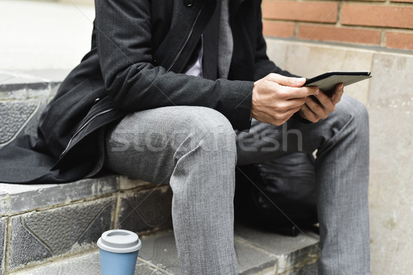 young businessman using a tablet Stock photo © nito