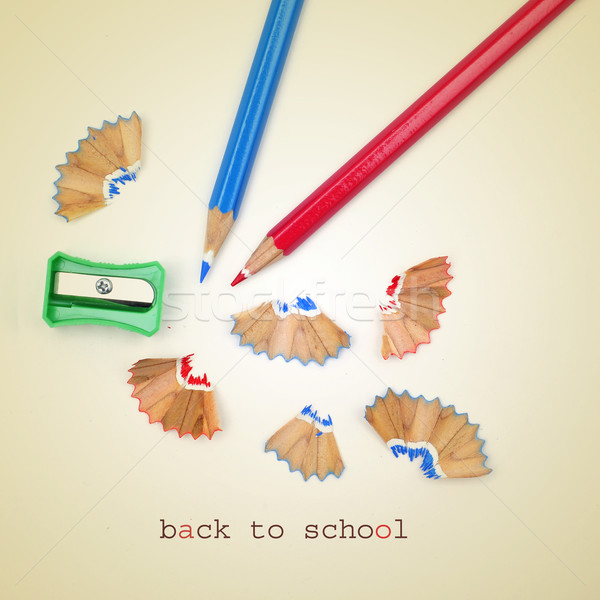 back to school, with a retro effect Stock photo © nito