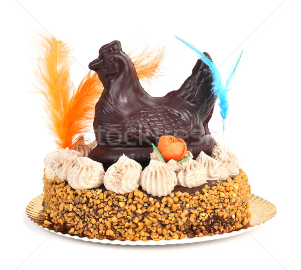 mona de pascua, an ornamented cake eaten in Spain on Easter Mond Stock photo © nito