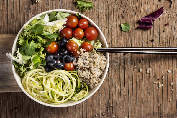 buddha bowl on a wooden table Stock photo © nito