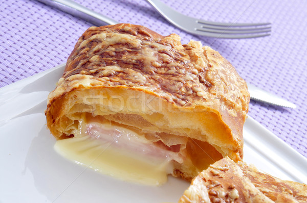 ham and cheese croissant Stock photo © nito