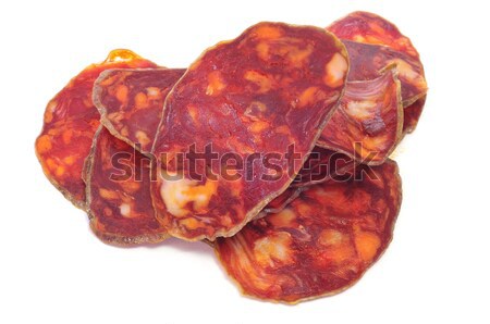 Spanisch Chorizo Scheiben rot weiß Party Stock foto © nito