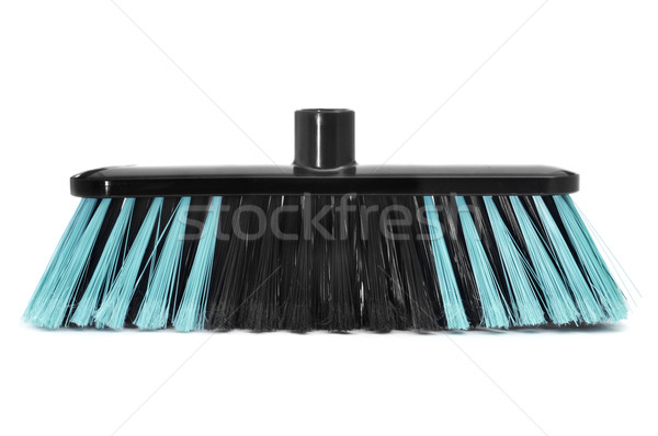 掃帚 白 房子 工作 背景 藍色 商業照片 © nito