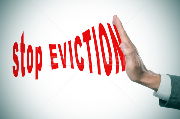 stop eviction Stock photo © nito