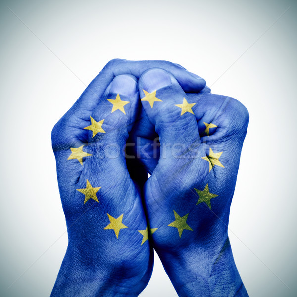 the european union in your hands Stock photo © nito