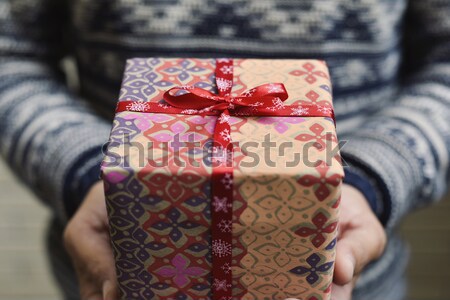 Gemütlich Weihnachten Geschenke erschossen unterschiedlich nice Stock foto © nito