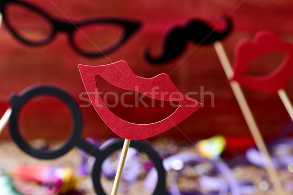 mouths, eyeglasses and mustaches Stock photo © nito