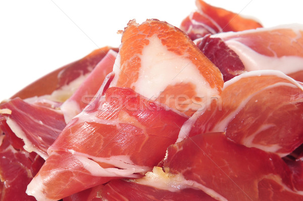 Serrano prosciutto tapas primo piano spagnolo alimentare Foto d'archivio © nito