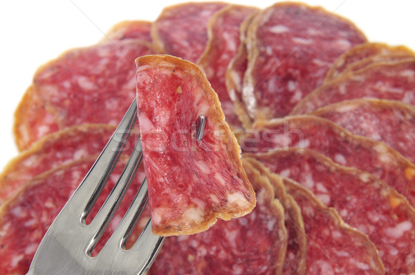 salchichon, spanish salami Stock photo © nito