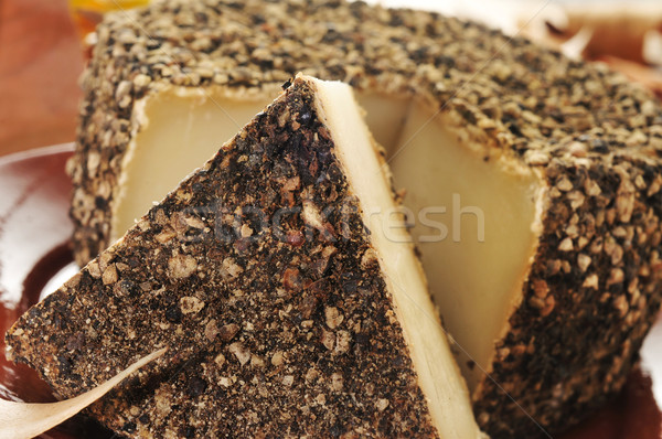 handmade spice-coated cheese from Spain Stock photo © nito