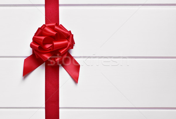 ribbon bow on a white surface Stock photo © nito