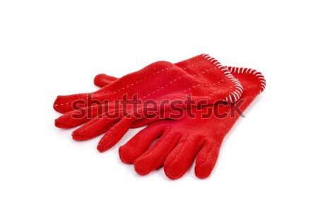 red fleece gloves Stock photo © nito