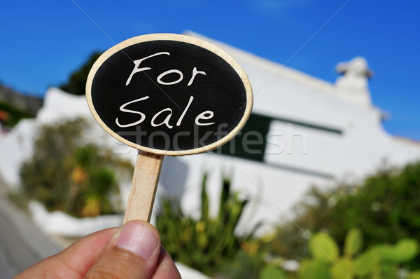 Stock photo: house for sale