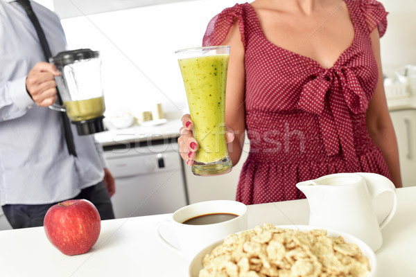 young couple about to have breakfast Stock photo © nito