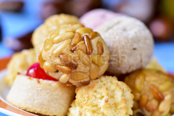Stock photo: panellets, typical pastries of Catalonia, Spain, eaten in All Sa