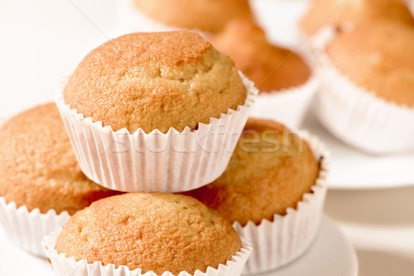 plain muffins on a set table Stock photo © nito