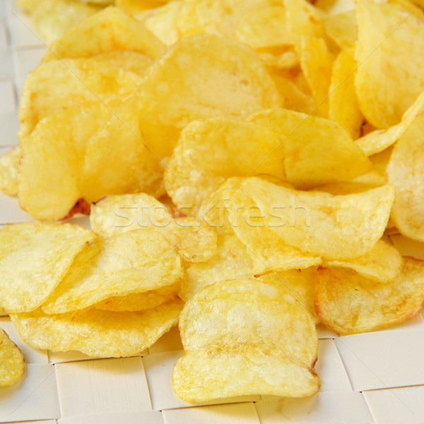 Kartoffelchips appetitlich Restaurant Industrie Stock foto © nito
