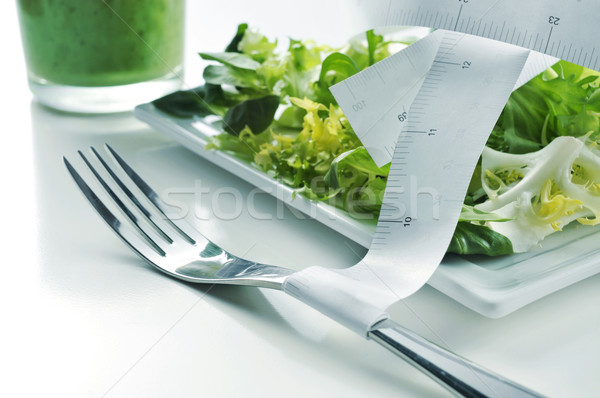 Salada smoothie verde prato verde Foto stock © nito