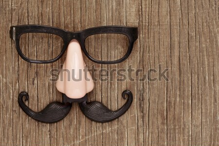 Mustata pălărie faţă om pereche Imagine de stoc © nito