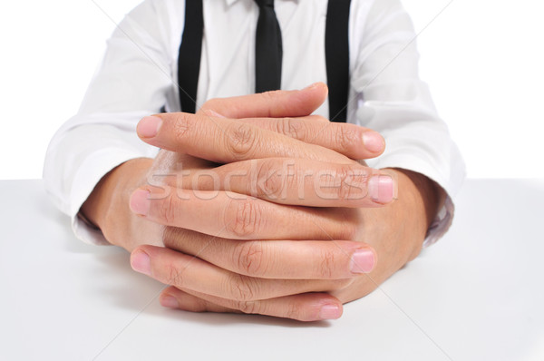 businessman with clasped hands Stock photo © nito