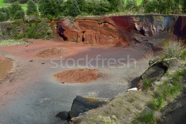 Wulkan Hiszpania widoku krater wulkaniczny naturalnych Zdjęcia stock © nito