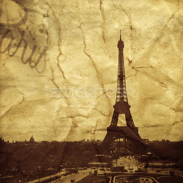 the Eiffel Tower in Paris, France Stock photo © nito