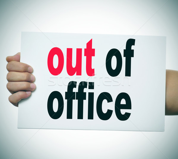 out of office Stock photo © nito