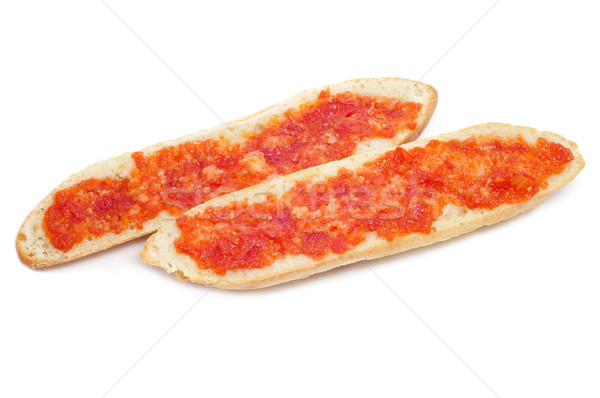 pa amb tomaquet, bread with tomato, typical of Catalonia, Spain Stock photo © nito
