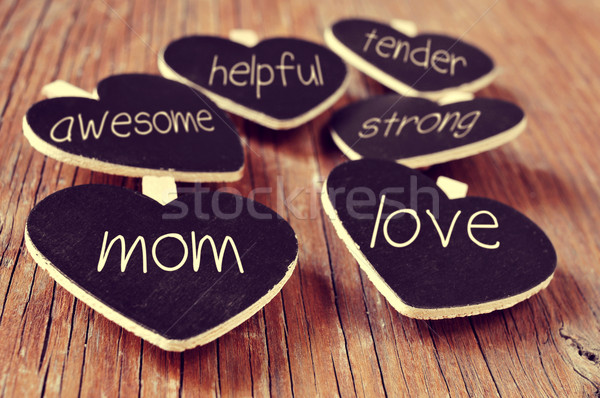 concepts referring to a good mom, such as love, helpful or tende Stock photo © nito