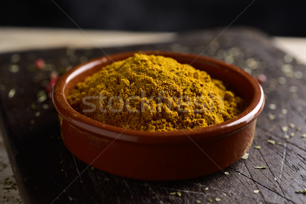 bowl with curry powder Stock photo © nito