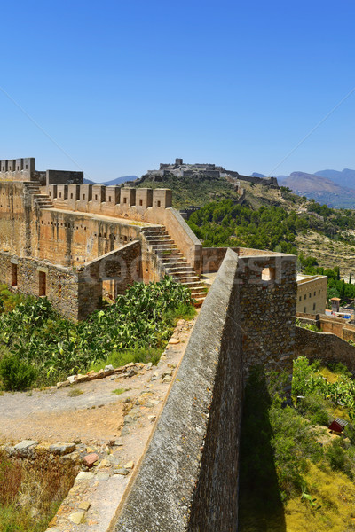 Cytadela Hiszpania widoku starożytnych Roman górę Zdjęcia stock © nito