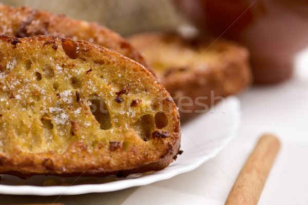 Charakteristisch spanisch Dessert Ostern weiß Stock foto © nito