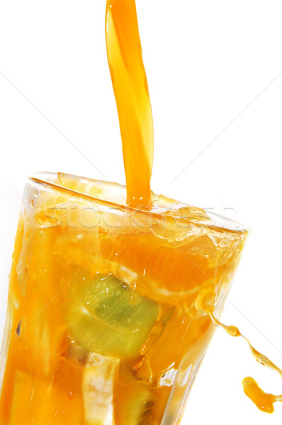 果汁 玻璃 白 食品 水果 商業照片 © nito