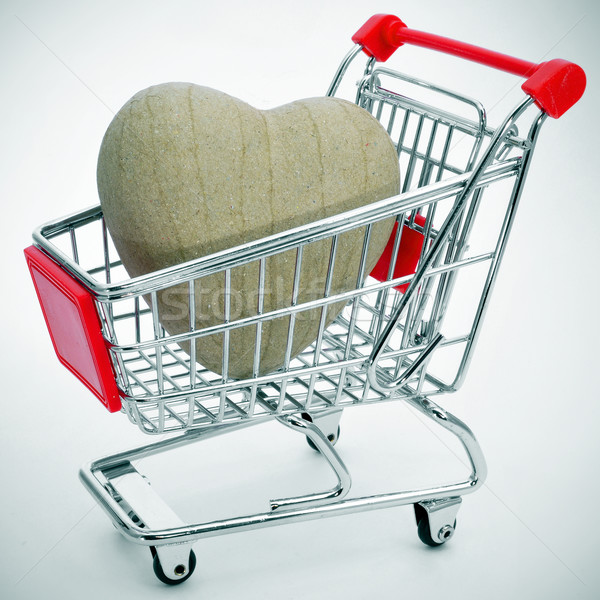 heart in a shopping cart Stock photo © nito