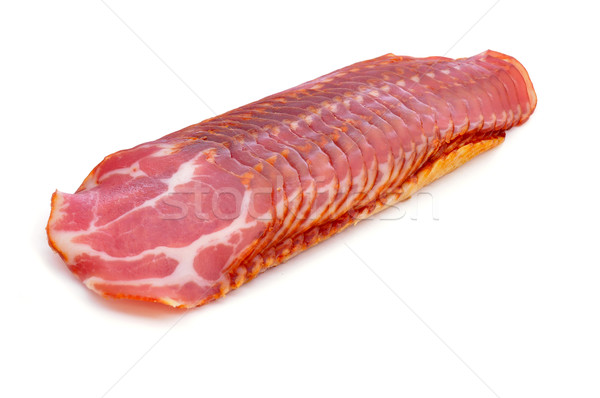 lomo embuchado, pork meat cold cuts typical of Spain Stock photo © nito