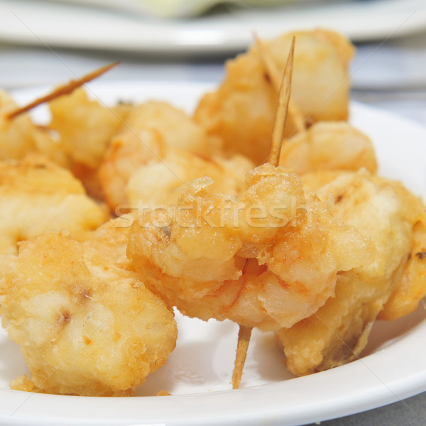 battered and fried shrimps tapas Stock photo © nito