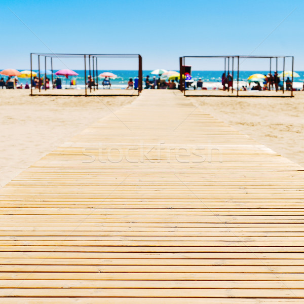 San Antonio Beach in Cullera, Spain Stock photo © nito