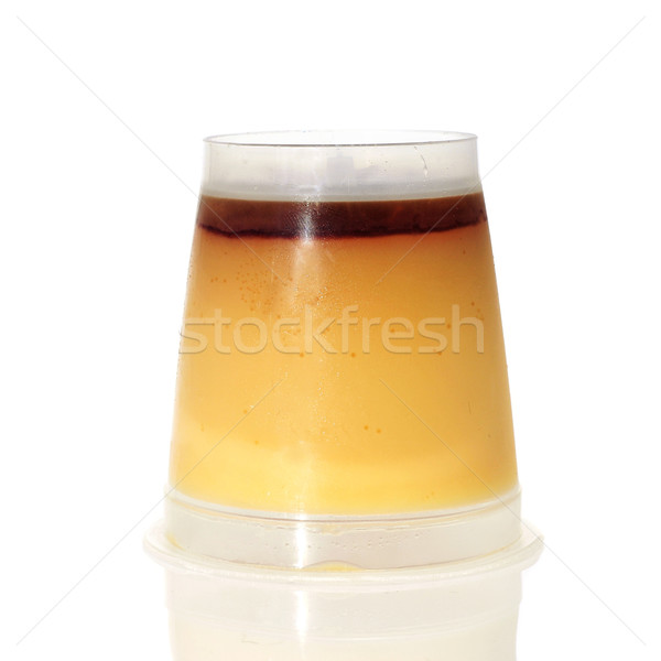 Ondersteboven glas witte dessert eten plastic Stockfoto © nito