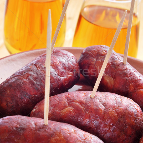 spanish chorizos tapas Stock photo © nito