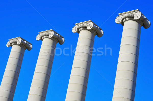The Four Columns of Puig i Cadafalch in Barcelona, Spain Stock photo © nito